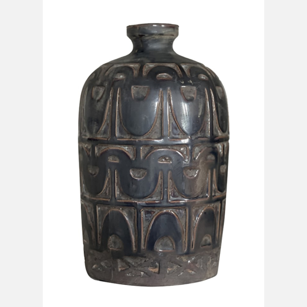 Keramik vase brun